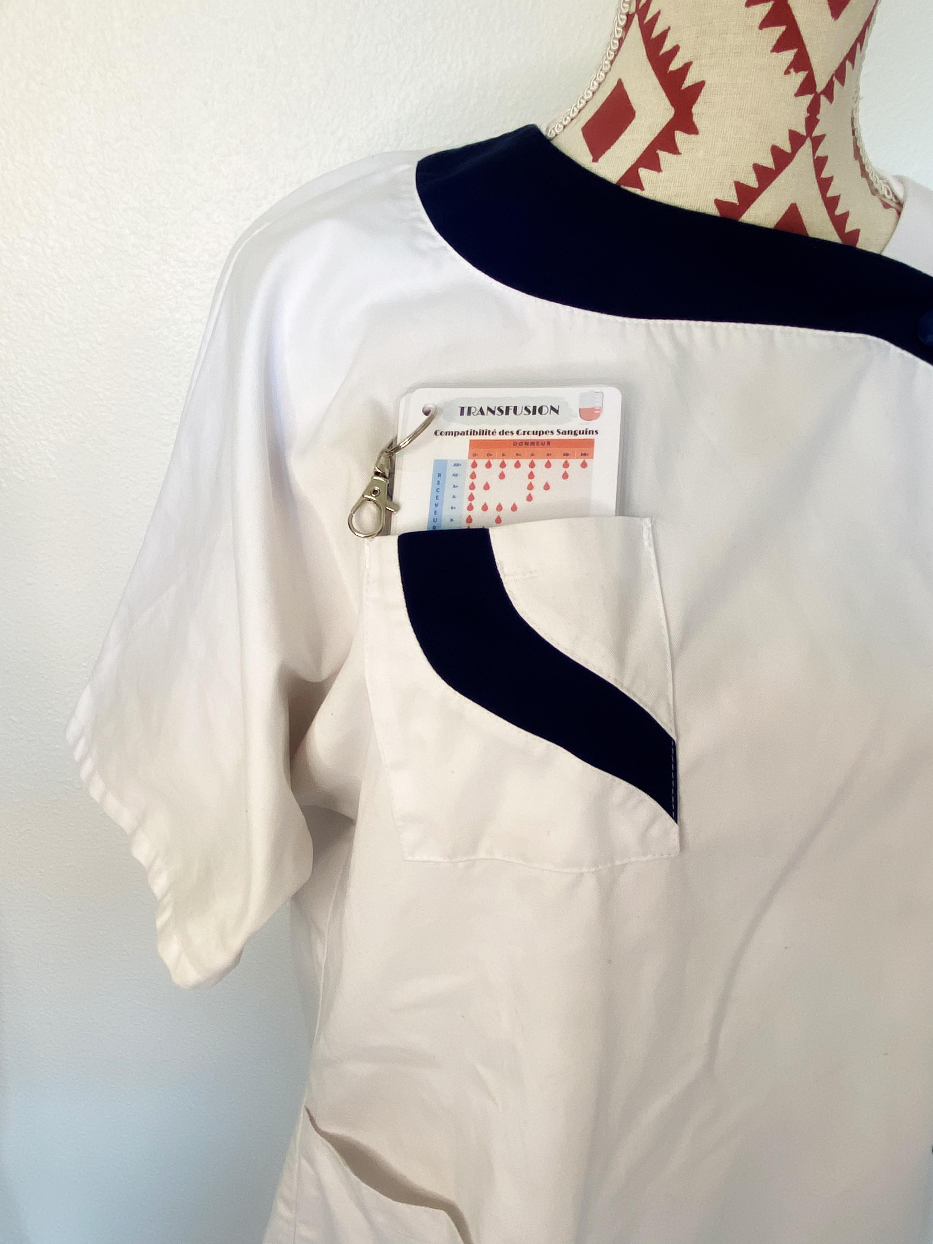 Fiches Mémo indispensable de l'infirmière qui passe dans une blouse pour les stages infirmiers ou le travail à l'hopital.